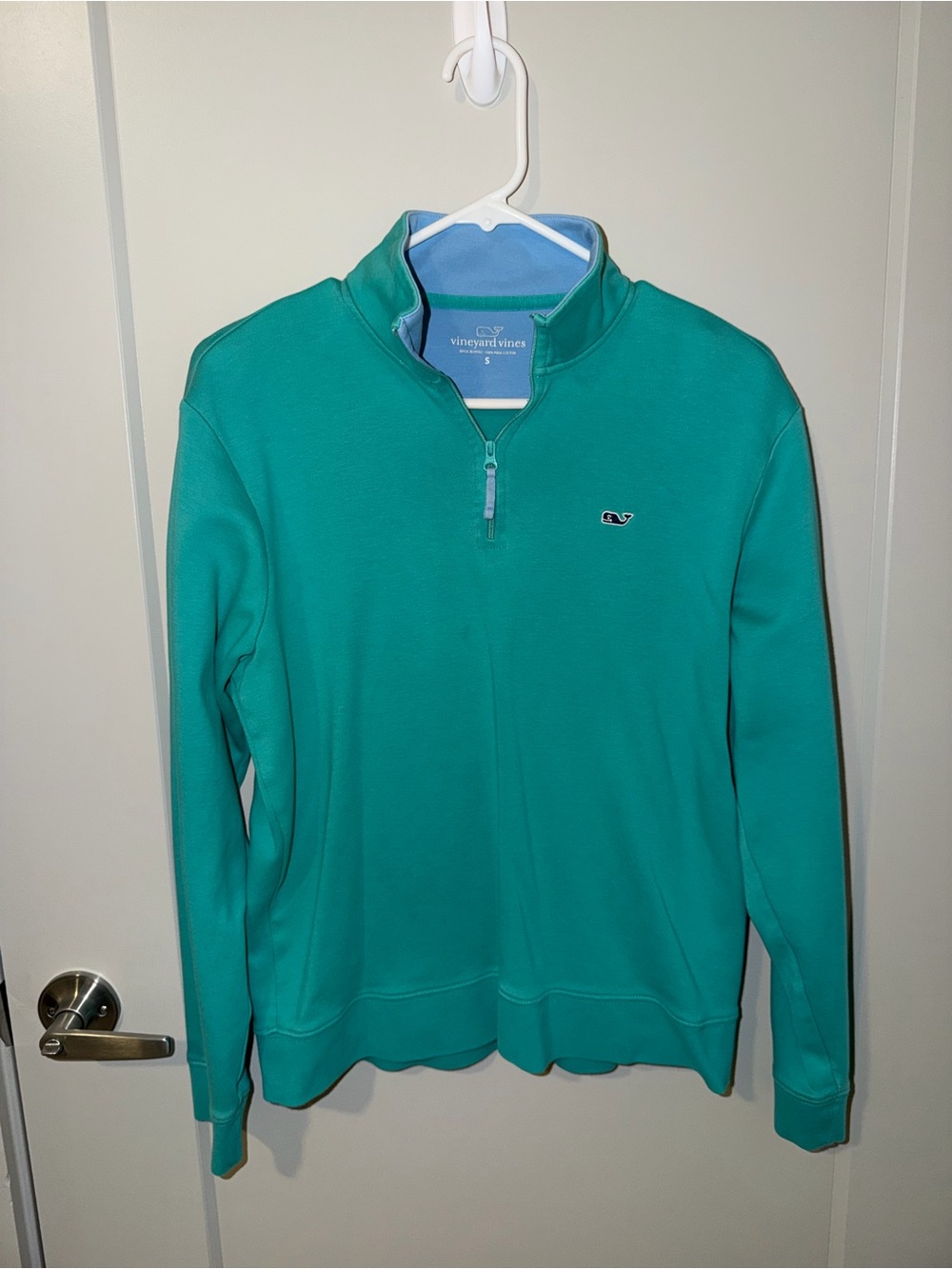 Vineyard Vines Women's Teal Half-Zip Pullover